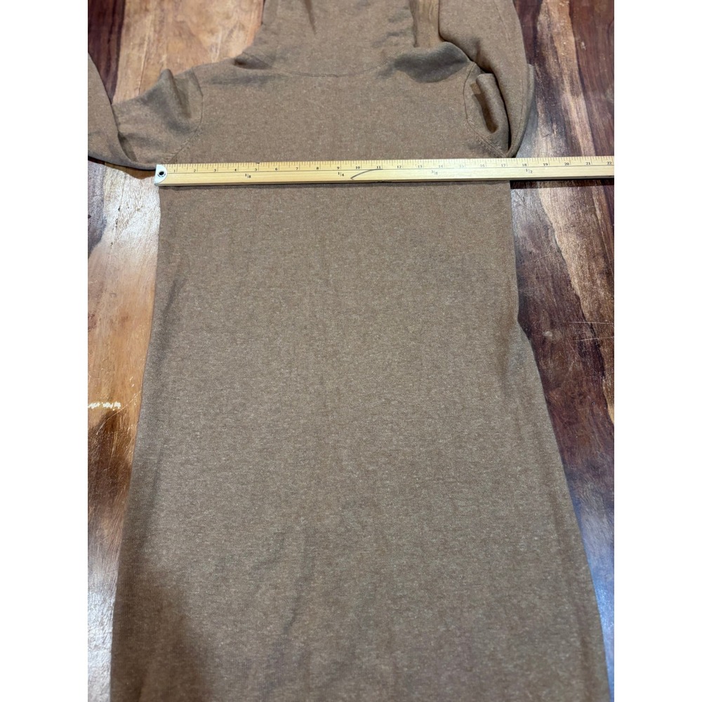 Aritzia BABATON sweater dress 2XS taupe brown turtleneck long sleeve wool blend - Picture 6 of 8